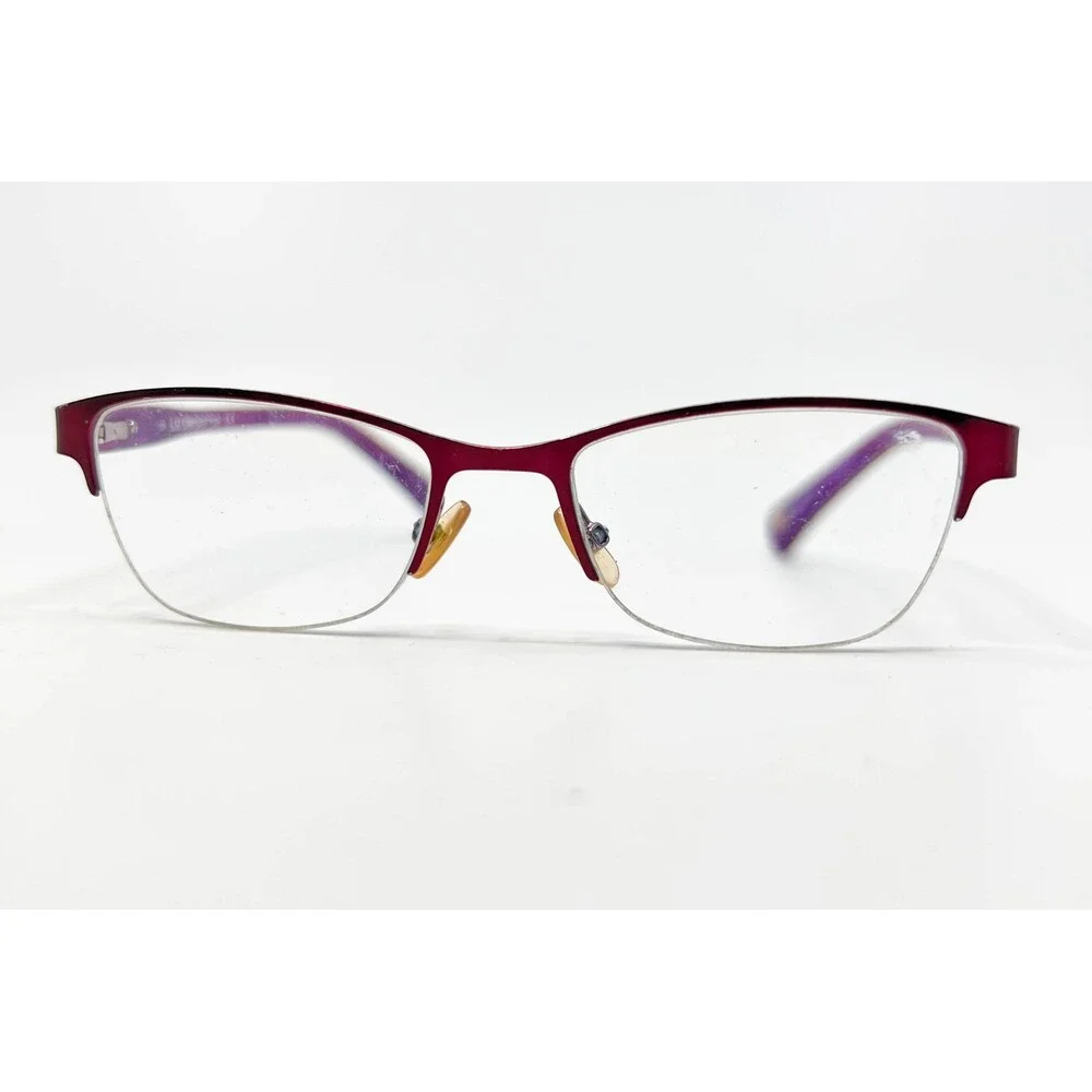 Liz Claiborne Eyeglasses Womens Burgundy Half Rim L447 0T7 48-17-130 48mm